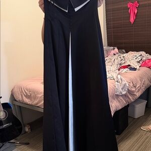 Michaelangelo Vintage Satin Garment Tuxedo on Black Fabric